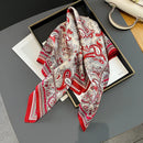 100% Natural Silk Square Scarf Women Hairband Foulard High Quality Bandana Scarves Female Neckerchief Headkerchief Shawl Wrap