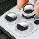 Glitter Camera Lens Protector For iPhone 15 Pro Max 14 11 12 13 Mini 9H Tempered Glass Screen Protector Cover Film Metal Ring
