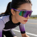 ROCKBROS New Large Lens Riding Windproof Sunglasses, Mountain Bike Glasses, Hiking Camping Fishing Mountaineering UV400 Goggles