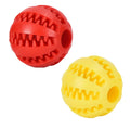 1/2pcs Dog Toy Ball Interactive Rubber Balls Puppy Chewing Toys Pet Tooth Cleaning Ball Cats Pets Food Treat Feeder Balls Toy