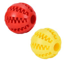 1/2pcs Dog Toy Ball Interactive Rubber Balls Puppy Chewing Toys Pet Tooth Cleaning Ball Cats Pets Food Treat Feeder Balls Toy