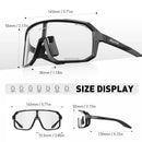 SCVCN Photochromic Cycling Sunglasses Men MTB bike Sports Cycling Glasses Goggles UV400 Woman Bicycle Riding Driving Glasses