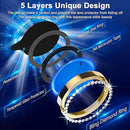 Glitter Camera Lens Protector For iPhone 15 Pro Max 14 11 12 13 Mini 9H Tempered Glass Screen Protector Cover Film Metal Ring