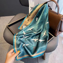 100% Natural Silk Square Scarf Women Hairband Foulard High Quality Bandana Scarves Female Neckerchief Headkerchief Shawl Wrap