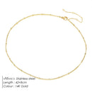 EManco Gold Color Stainless Steel Chain Choker Necklace Women Chain Necklace Sets for Women Gift