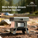 Mountainhiker Camping Portable Mini Incense Burner Firewood Lightweight Small Ornament Observing Fire Carbon Stove Aromatherapy