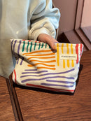 Corduroy Women Cosmetic Bag Large Capacity Makeup Storage Bag Travel Portable Organizer Zipper Wash Bag