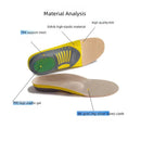 Orthopedic Insoles Man Woman Arch Support Flat Foot Correction Sports Camping Massage Breathable Sweat-absorbing Cushion Pad
