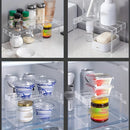 1 layered shelf, refrigerator storage shelf, kitchen storage shelf, toy figurine storage shelf, cosmetics layered storage shelf