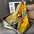 100% Natural Silk Square Scarf Women Hairband Foulard High Quality Bandana Scarves Female Neckerchief Headkerchief Shawl Wrap