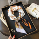 100% Natural Silk Square Scarf Women Hairband Foulard High Quality Bandana Scarves Female Neckerchief Headkerchief Shawl Wrap