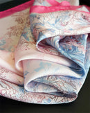 2026 New Silk Square Scarf Women Headscarf Foulard Bandana Pink Floral Print Neckerchief Soft Head Scarves Female Hijab Neck Tie