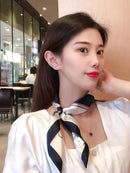 100% Natural Silk Square Scarf Women Hairband Foulard High Quality Bandana Scarves Female Neckerchief Headkerchief Shawl Wrap
