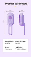 Steamed dog brush with essential oil Electric Spray Cat Hair Brush 3 in1 Dog Steamer Brush for Massage Pet Grooming Removing