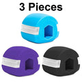3 Pieces Set Food-Grade Silica Gel Jaw Exerciser with Lanyards Jawline Chew Bite Breaker for Face Fitness And Masseter Training