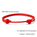 Noter New Good Luck Red Thread Bracelet Unisex High Quality Handmade Braided Friendship Braslet Adjustable 11 Colors Available