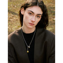 Yhpup 50cm Valentine's Day Gift Stainless Steel Heart Love Pendant Chain Necklace Gold Silver Color Charm Fashion Jewelry Gift