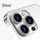 Glitter Camera Lens Protector For iPhone 15 Pro Max 14 11 12 13 Mini 9H Tempered Glass Screen Protector Cover Film Metal Ring
