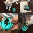 1/2pcs Dog Toy Ball Interactive Rubber Balls Puppy Chewing Toys Pet Tooth Cleaning Ball Cats Pets Food Treat Feeder Balls Toy