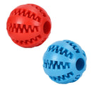 1/2pcs Dog Toy Ball Interactive Rubber Balls Puppy Chewing Toys Pet Tooth Cleaning Ball Cats Pets Food Treat Feeder Balls Toy
