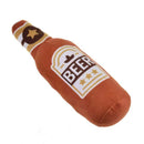 Plush Dog Toys Beer Bottle Shaped for Small & Large Dogs Bite Resistant Clean Teeth with Squeaky Interactive Function Pet Suppl
