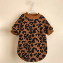 Pet Sweater Attractive Pet Clothes All-match dog pullover, pet sweater, leopard print, French bulldog, pet clothing dog clothing