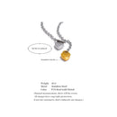 Yhpup 50cm Valentine's Day Gift Stainless Steel Heart Love Pendant Chain Necklace Gold Silver Color Charm Fashion Jewelry Gift