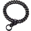 Gold Chain Dog Collar 15mm Wide Heavy Duty Metal Cuban Link Dog Slip Chain Collar Dog Necklace Fashion Pet Jewelry Accessories