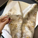 100% Natural Silk Square Scarf Women Hairband Foulard High Quality Bandana Scarves Female Neckerchief Headkerchief Shawl Wrap