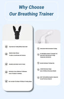Portable Breathing Exercise Lungs Portable Breath Fitness Sports Exerciser Device Endurance Workout with Adjustable Resistances