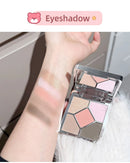 ART VALUE 7PC Makeup Sets Include 3 Colors Matte Lip Mud,1 Pressed Powder,1 Blush,1 Eyes Palette,1 Necklace Beauty Makeup Sets