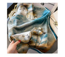 100% Natural Silk Square Scarf Women Hairband Foulard High Quality Bandana Scarves Female Neckerchief Headkerchief Shawl Wrap