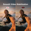 5K Thumb Action Camera 4K 60FPS WiFi 6-Axis Stabilization Touch Screen Sports Camera Magnetic Motorcycle Bike Waterproof Bodycam