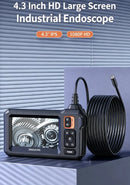 Borescope Dual Lens Endoscope with HD Inspection Camera for Sewer