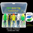 5G 8G 13G Frog Fishing Lures set Trolling Silicone Bait with Fishing Hooks Catfish Top Water Soft Plastic Artificial Frog Bait